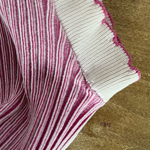Vintage Striped Sleeveless Top in Pink and White - Picture 7 of 9